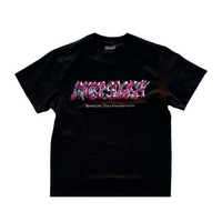 "INNER SOCIETY" CHROME TEE - HOT PINK